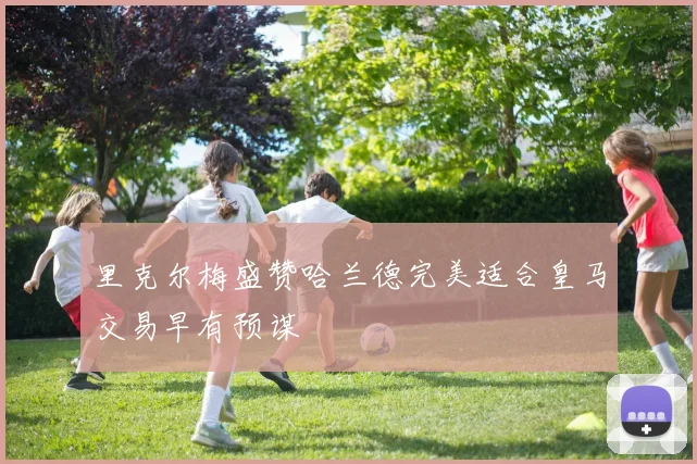 里克尔梅盛赞哈兰德完美适合皇马交易早有预谋